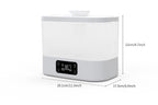 CloudMist humidifier dimensions: 29.1 by 17.5 by 22 centimeters